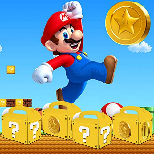 Ainste 12 Pcs Mario Party Gift Box,Mario Birthday Party Supplies,Mario Party Favors #TOP1