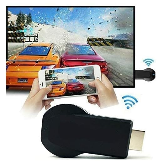 HomeSweety HDMI Wireless Display Adapter 4K, WiFi Mobile Screen Mirroring Receiver Dongle to TV/Projector Receiver Support Compatible with Windows Android Mac iOS, Black
