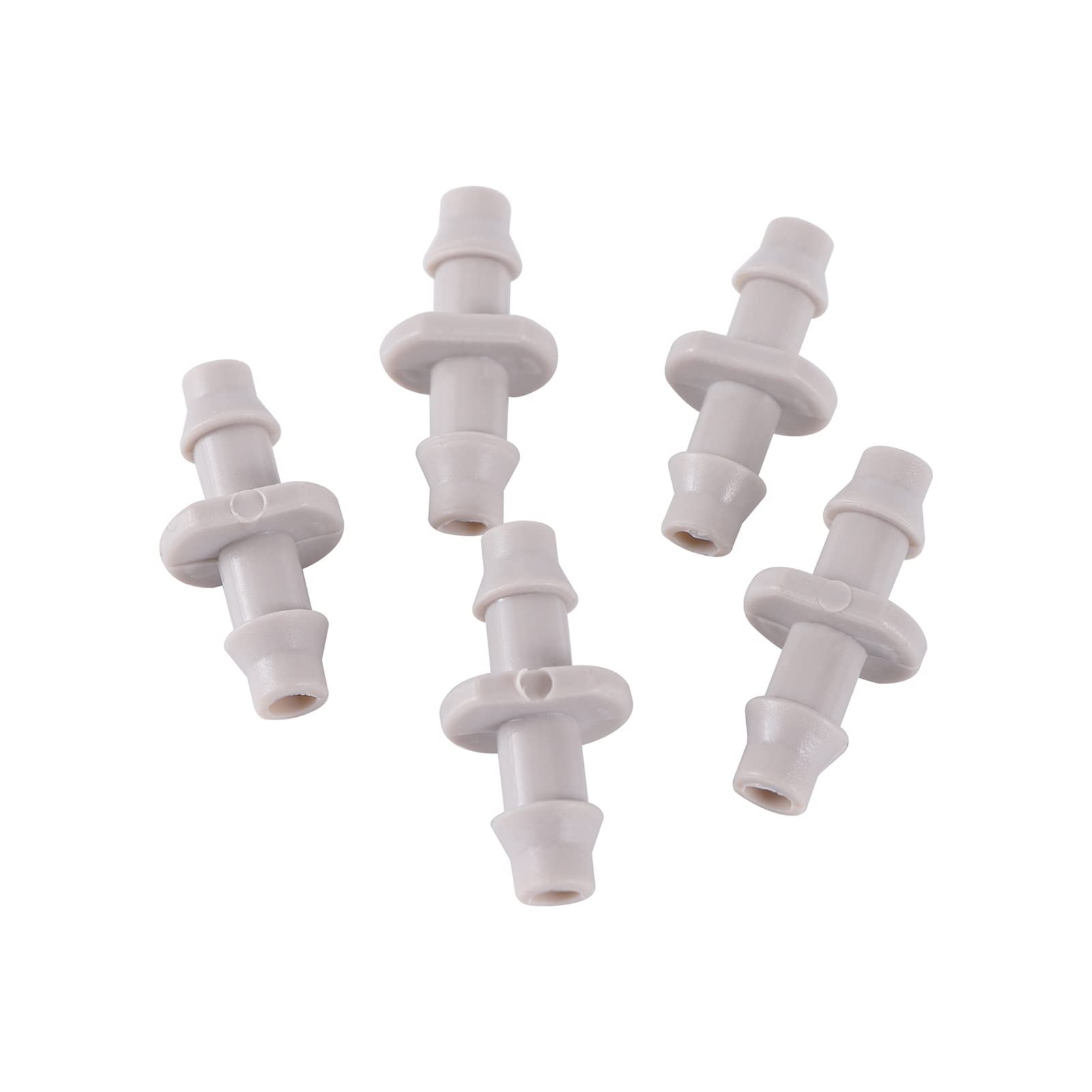 Raccordo Connettore 1000 Pezzi 1/4 di pollice Raccordi per tubi flessibili a doppio tubo dritto da giardino Irrigazione a goccia Tubo in PE Raccordi di distribuzione dell'acqua