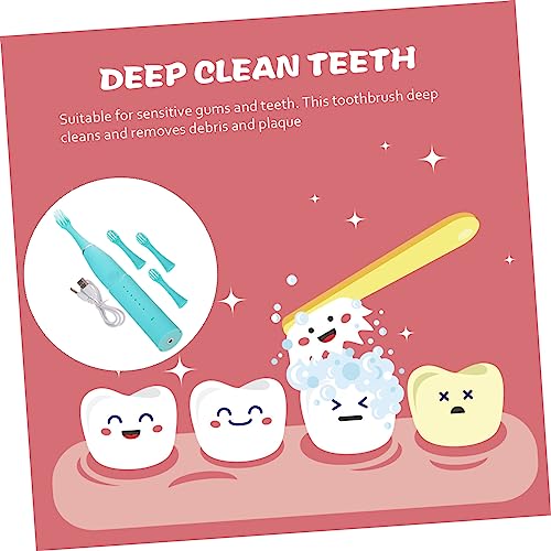 FOMIYES 1satz Tragbare Elektrische Zahnbürste Für Mädchen Und Mit Lustigem Design Für Zahnpflege Von Kleinkindern Einschließlich Wiederaufladbarer – Bild 7