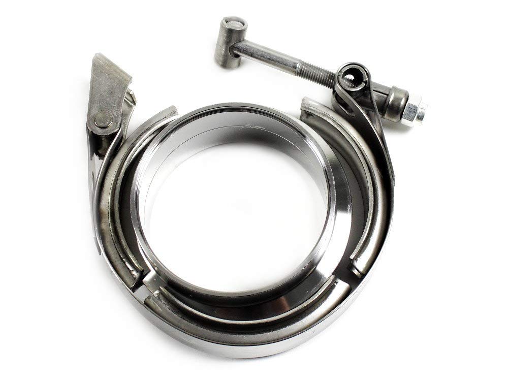 Set di fascette a V HD con flangia 89 mm 3,5 pollici in acciaio inox Turbo Wastegate misura A 1010935