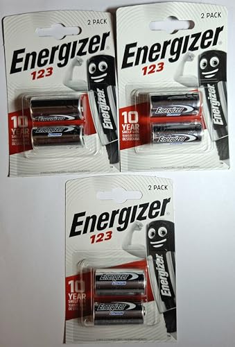 Energizer 123 Lithium 6-Pack (Silver)