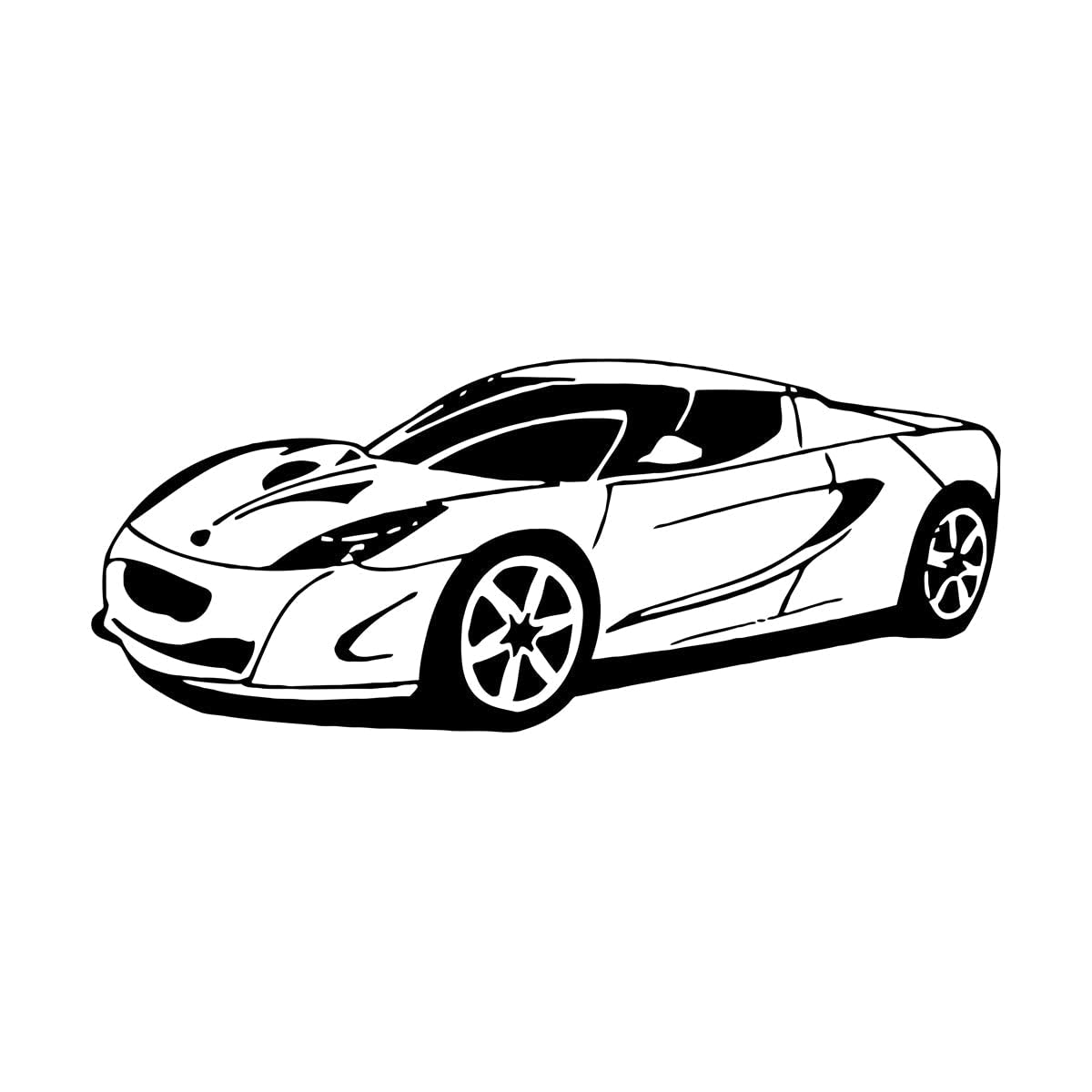 Sports Car Vinyl Wall Art Decal Removable Wall Decor Perfect for Boy’s Room Car Themed Wall Decals Art Mural Extra Large - 67x160cm — image 1