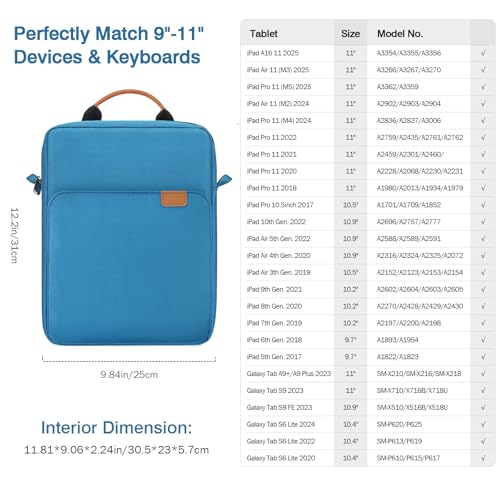Image of MoKo 9-11 Inch Tablet Sleeve Bag Handle Carrying Case with Shoulder Strap