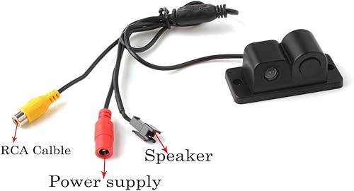 Miniatura 3 de Impermeable 2 en 1 HD 170 grados ángulo de visión amplio coche reversa cámara de visión trasera con sensor de estacionamiento radar incorporado