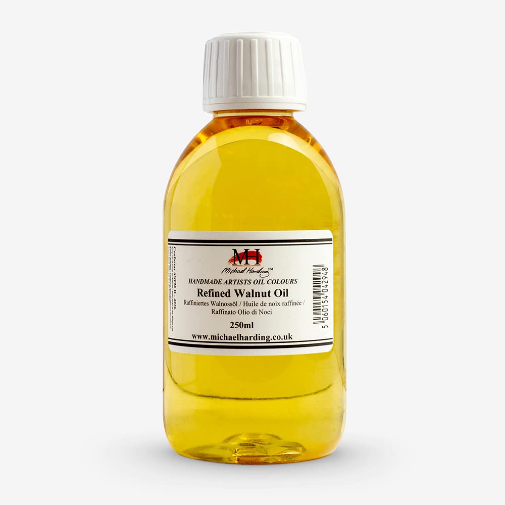 Michael Harding Refined Walnut Oil 250ml Oil Paint Thinner And Binder