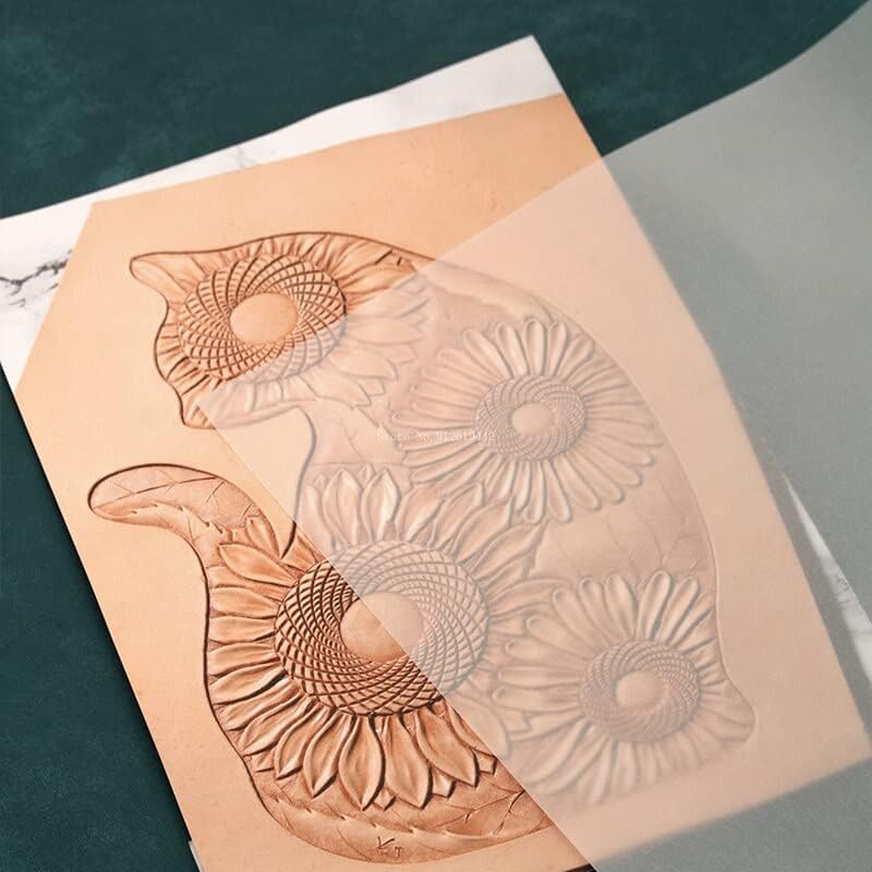 Transparent Leather Carving Tracing Paper DIY High Temperature Resistant Rubbing Transfer Paper Sulfate Paper Copying Paper - (Color: Tracing Paper 5 ps)