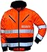 Produktbild R&K Dienstbekleidung 3-in-1 Warnschutz-Pilotenjacke THOSA mit REFLEXDRUCK SECURITY, Gr. S, abnehmbare Ärmel, herausnehmbares Fell, orange