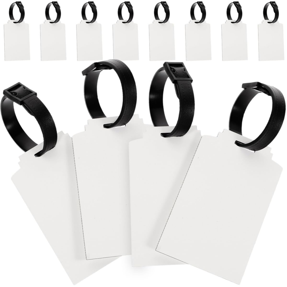 Etiquetas de Equipaje para Sublimación Transferencia Térmica en Blanco 30 Piezas Ligeras y Fáciles de Llevar, Ideales para Viajes de Negocios y Vacaciones