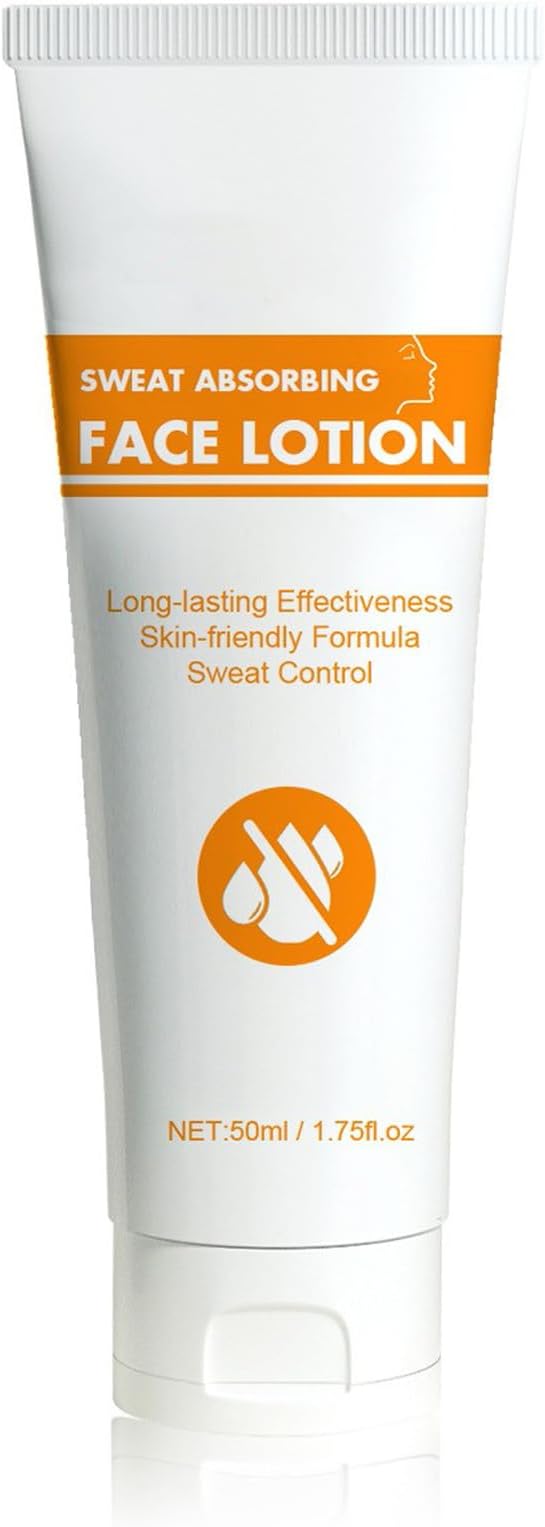 Face Sweat Blocker, Face Antiperspirant Sweat Absorbing Face Lotion, Anti Sweat for Face, Face No Sweat Lotion, Face Forehead Oily Control for Women & Men (1PC)
