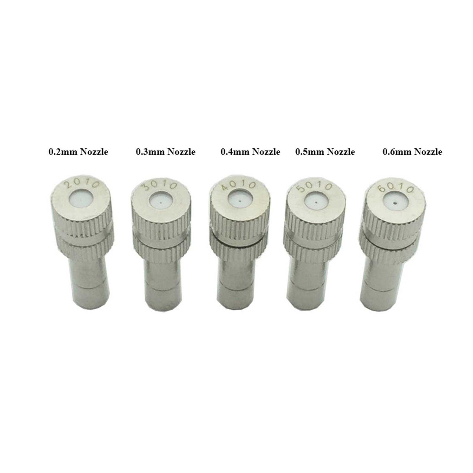 50 ugelli a goccia per irrigazione da giardino a bassa pressione con attacco rapido da 0,2-0,6 mm per nebulizzazione d'acqua per irrigazione da giardino in sistema di raffreddamento a nebulizzazione