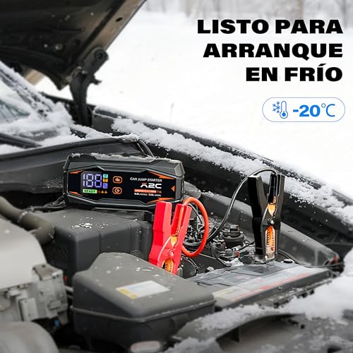 Arrancador de coche de 12V con pinzas inteligentes para evitar quedar varado 5