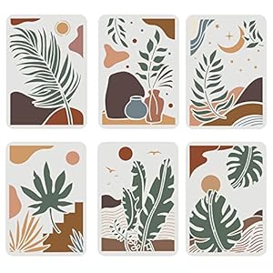 Fingerinspire DIY Tropische Pflanzenschablonen Set 6 Stück