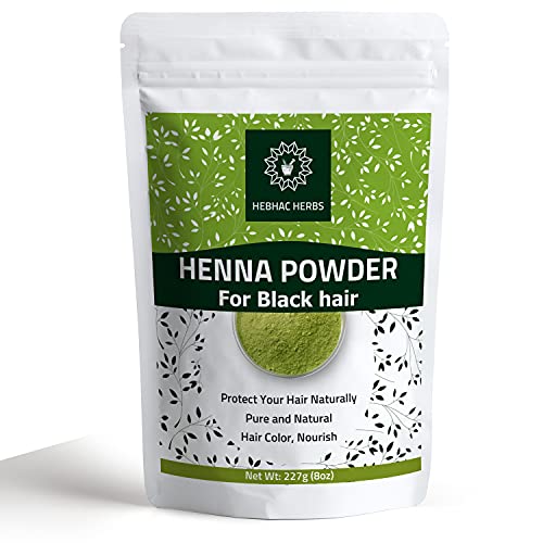 Henna Powder For Hair Color | Pure Henna Powder For Hair Growth | Mehndi Powder | Pure and Natural Henna Hair Colour Dye | Triple Sifted Henna Powder - Lawsonia Inermis from India by Hebhac Herbs (12 OZ)