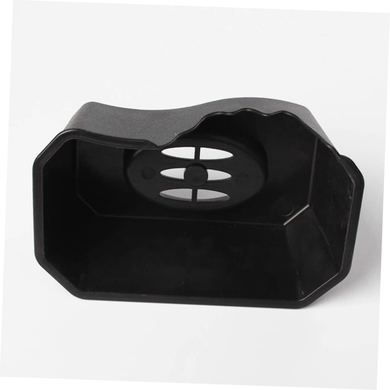 GALPADA Dual Use Pet Feeding Bowl with Hide Cave for Reptiles Durable Black Feeding and Water Dish for Snakes Lizards and Turtles Easy to Clean Pet Supplies