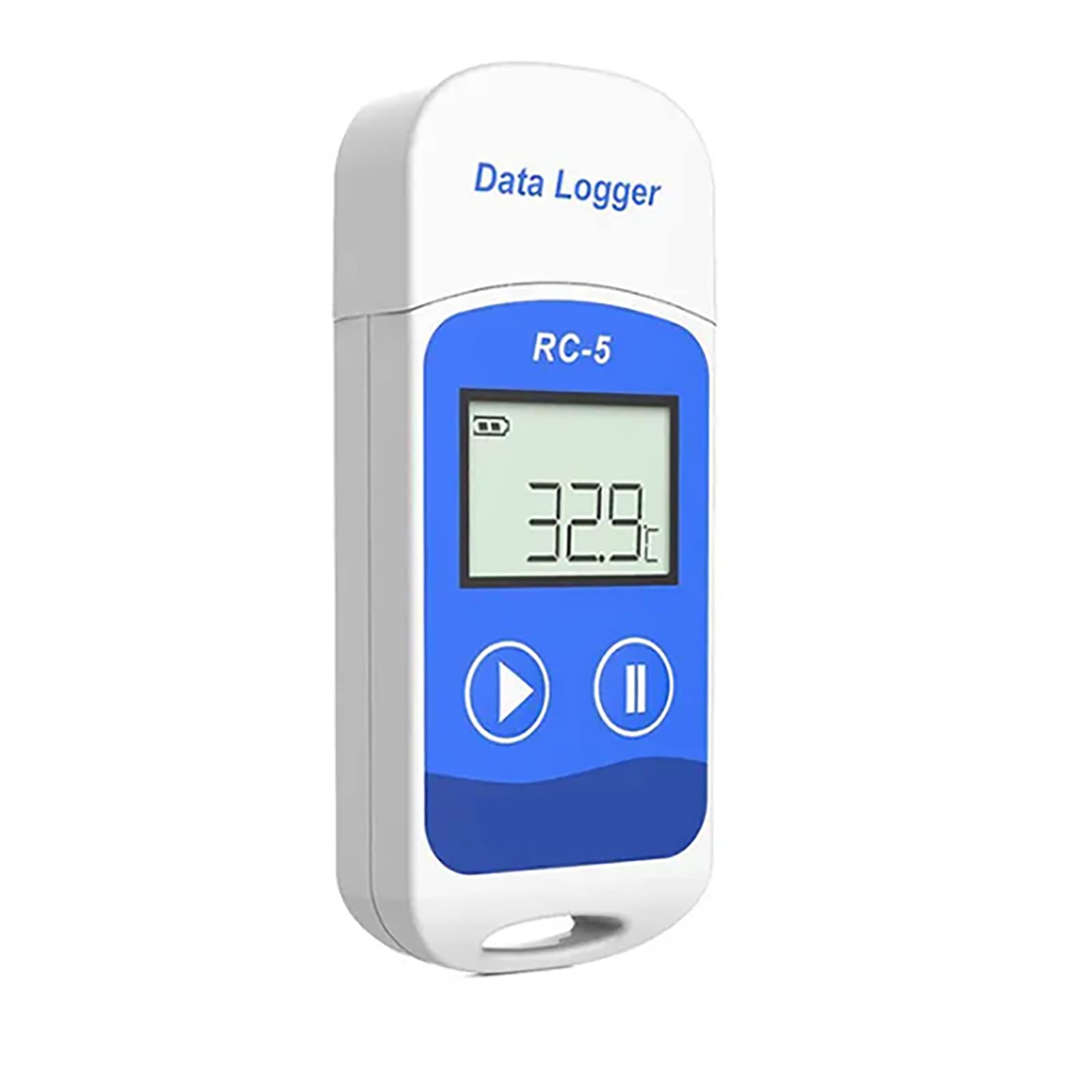 Cyfrowy Rejestrator Danych Temperatury, Wielofunkcyjny Rejestrator Temperatury Z Wyświetlaczem LCD, -30°C~70°C Zakres Temperatur I Pojemność Danych 32000, Dla Logistyki I Transportu