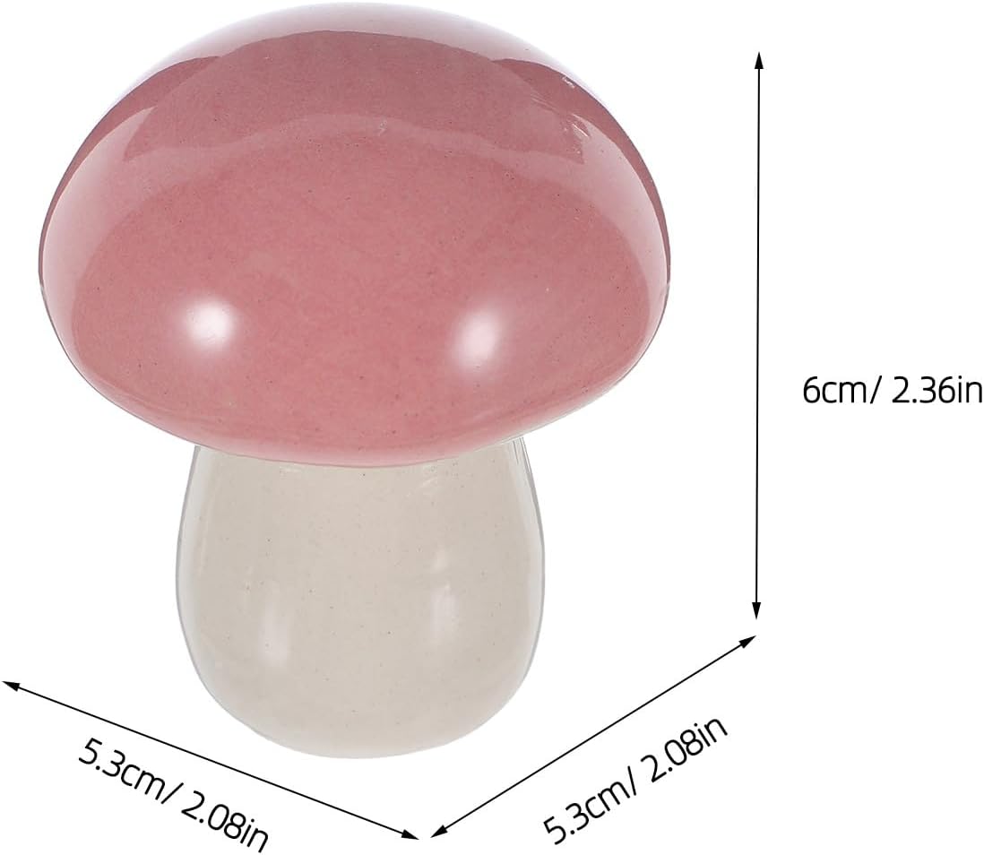 Toddmomy 2pcs Ceramic Toilet Bolts Cover Caps - Mushroom Shape Decorative Bolt Caps - Screw Nut Covers for Toilet Bowl Floor Mounting Bathroom Decor