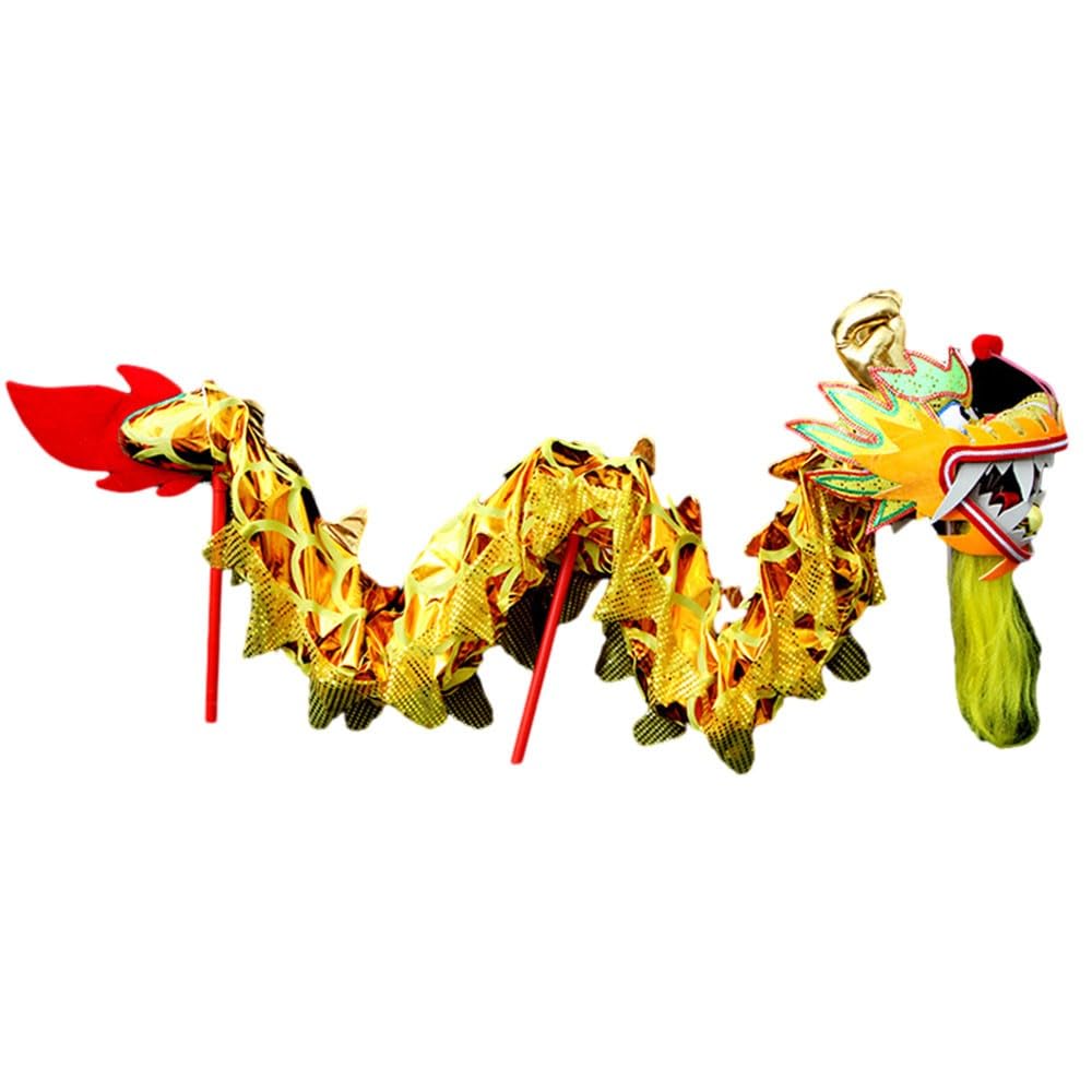1M/3M/5M/8M Silk Dragon Dance Costume Chinese New Year Folk Festival Party for Kids Carnival Parade