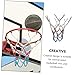 BIUDECO Practical Basketball Nets 12 Holes 3 Color Sound Chain Nets Basketball Accessory