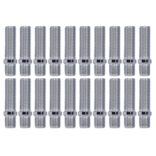 Conversión de Perno de Rueda, 20 Piezas Perno de Conversión de Rueda 50 Mm Longitud 33 Mm Adaptador de Tornillo de Rueda de Vástago Pernos de Conversión de Perno de Rueda de(M12x1.5 to M12x1.5)