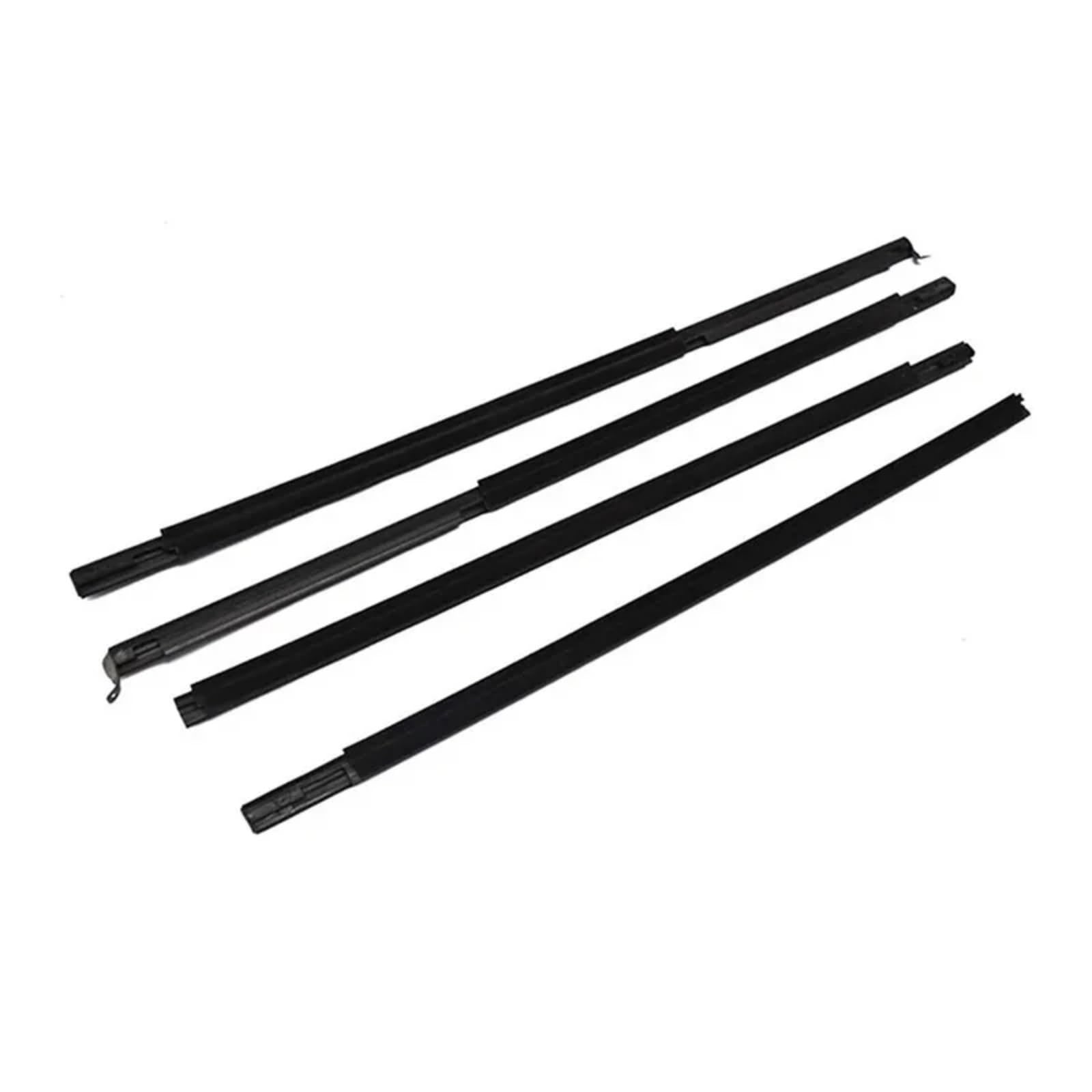 Tudexx One Color Car Weather Stripping Compatible With Mitsubishi For Montero For Pajero 2000-2006 4Pcs Car Window Weatherstrip Seal Door Moulding Trim Glass Seal