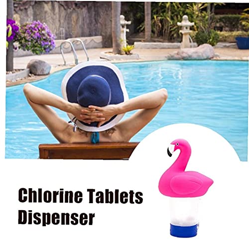 Sanfiyya Drijvende Pool Chloor Dispenser Automatische Tablet Chemische Houder Flamingo Decoratie - Image 4
