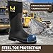 Rubber Work Boots with 800g Insulation, Puncture-Proof Steel Toe and Shank, Lightweight EVA Outsole, Waterproof Insulated Neoprene Hunting Boots for Farming and Construction (Black, Size 11)