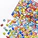 Nyzolumi（0.85lb） Mixed Color Crystal Glass Mosaic Tiles for Crafts (2025 Upgraded) –Anti-Fading-Resistant Mosaic Glass Pieces for DIY Art, Home Decor, Tile Projects – Premium Mosaic Tiles