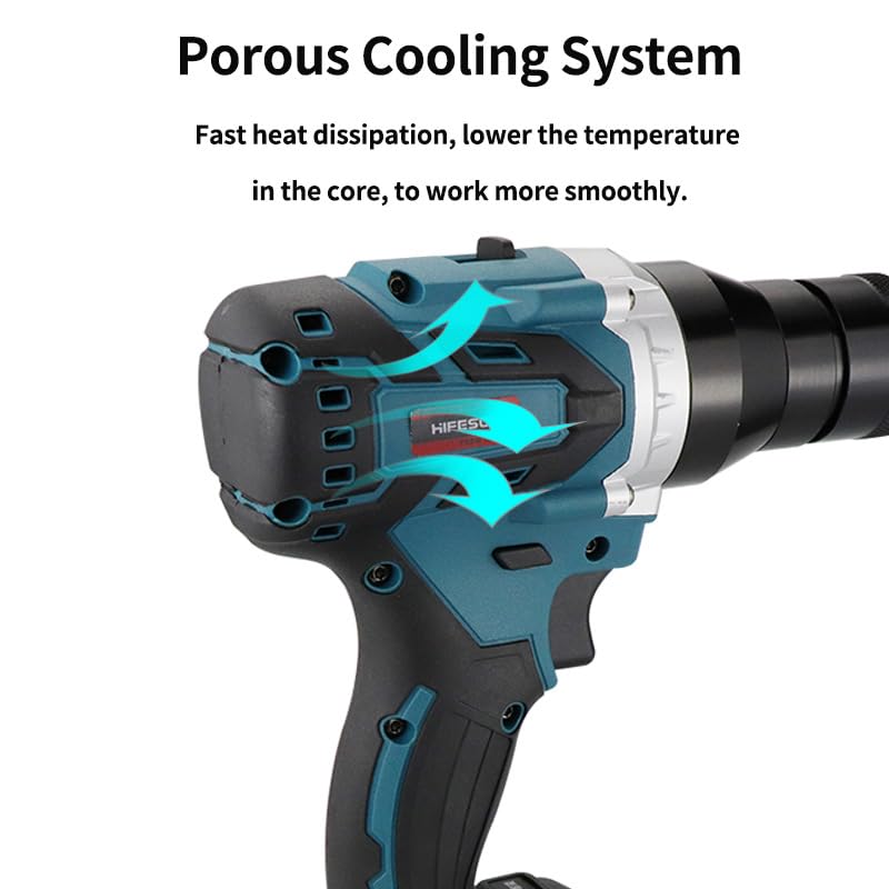 IMeshbean Rivet Gun Rivet Tool 2-IN-1 Cordless Electric Rivet Nut Gun ...