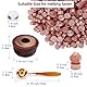 Wachs Siegel Perlen Set, Ioggtser Siegelwachs Perlen Set mit 400PCS Rose Gold Wachs Siegel Perlen, Wachs Siegel Warmer, Schmelzlöffel, 4 PCS Kerzen, Wachs Siegel Kit für Hochzeitseinladungen