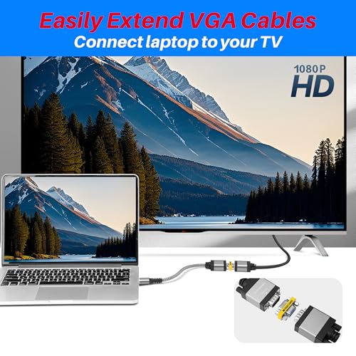 Acoplador VGA hembra a hembra pack x2 miniatura 3