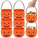 Produktbild 8 Stück Halloween Kürbis Candy Bag, Trick or Treat Taschen Halloween Vliesstoff Süßigkeiten Handtasche Süßigkeiten Tasche Kürbis Tasche für Halloween Night, Halloween Party Decor