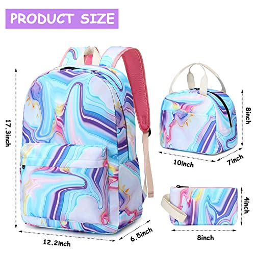 Bluboon School Backpack Teens Girls Boys Kids School Bags Bookbag With Lunch Box Pencil Pouch #TOP1