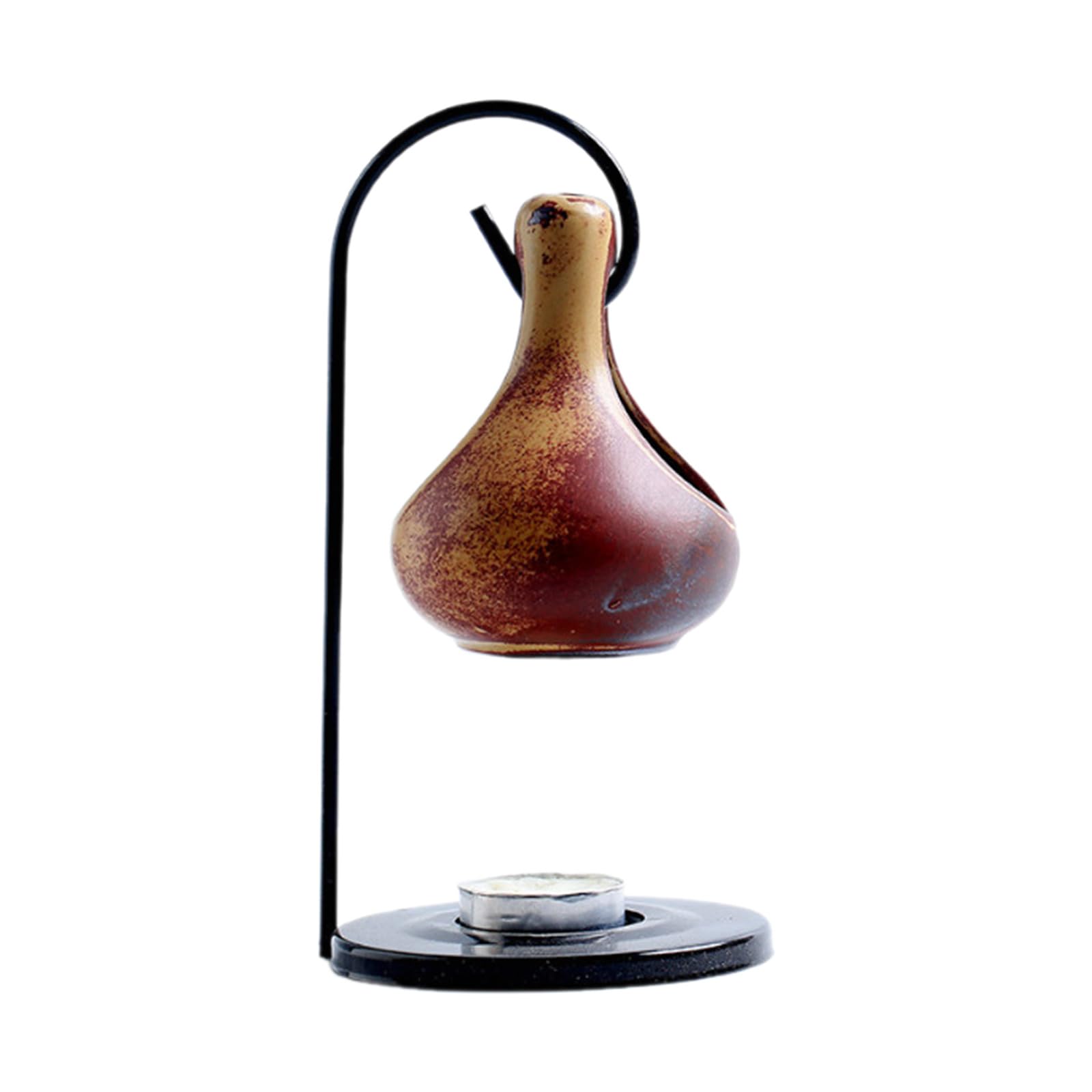 Tsophreniq Hanging Glazed Ceramics Essential Oil Burners Bowl and Tealight Holder Aromatherapies Diffuser with Iron Hook Ceramics Essential Oil Burners