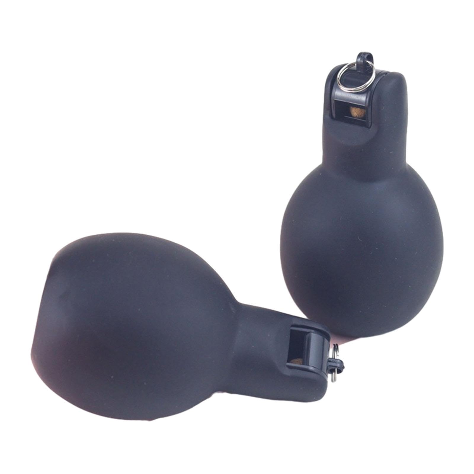 THE STYLE SUTRA® 2Pcs Hand Squeeze Whistles Coaches Whistles for Home School Coaches Referees Black | Sporting Goods | Outdoor Sports | Camping & Hiking | Emergency Gear | Safety Whistles-image-3