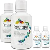 RESTORE for Gut Health | Restore 4 Life Terrahydrite Humic Substances & Mineral Amino Acid Complexes for Digestive and Immune Function, Environmental Factors, Mental Clarity | Family Pack