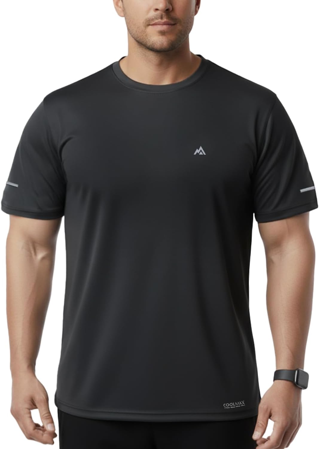 Ultra Soft Bamboo Viscose T-Shirts Coolmax Cooling Lightweight Workout Mositure Wicking Casual Crew Neck Tee(3XL Storm Gray)