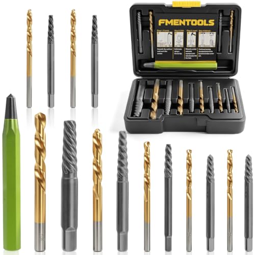 Image of 15PCS Stripped Screw Extractor Set - Easy Out Broken Bolt Extractor Kit