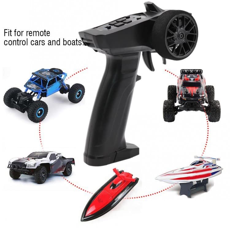 WANGCL Turbo Racing 91803G-VT RC 2.4GHz 3CH Radio Transmitter Remote Controller with Receiver for RC Car Boat - Image 2