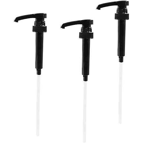 3 Pack Black Shampoo Dispenser Bottles