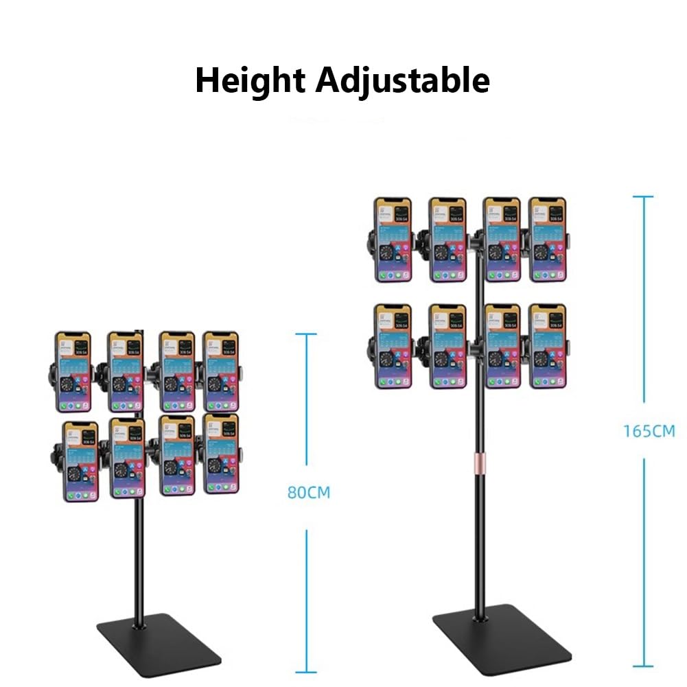 Soporte para teléfono celular para selfies y grabación, base estable para ver, cocinar, hacer ejercicio y hacer vlogs
