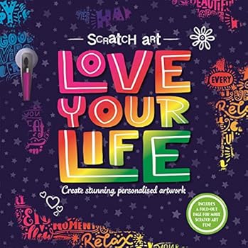 Paperback Scratch Art: Love Your Life Book