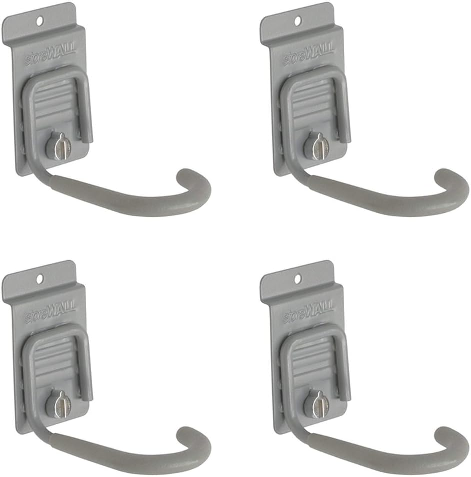Heavy Duty Slatwall J-Hook Bike Hook with CamLok (Pack of 4)