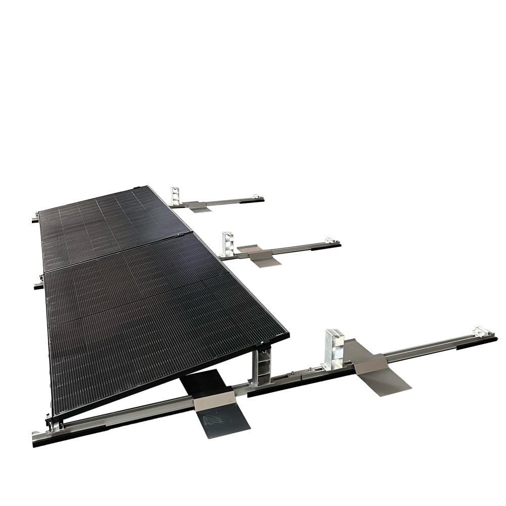 Solar Halterung Flachdach Ballast Montageset Dach Befestigung für 4 Solarmodule - 0% MwSt.