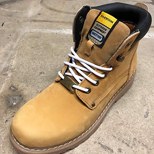 Image of 3 Pairs Heavy Duty Round Boot Laces Shoelaces for Hiking Walking Construction Safety Work Boots Shoes