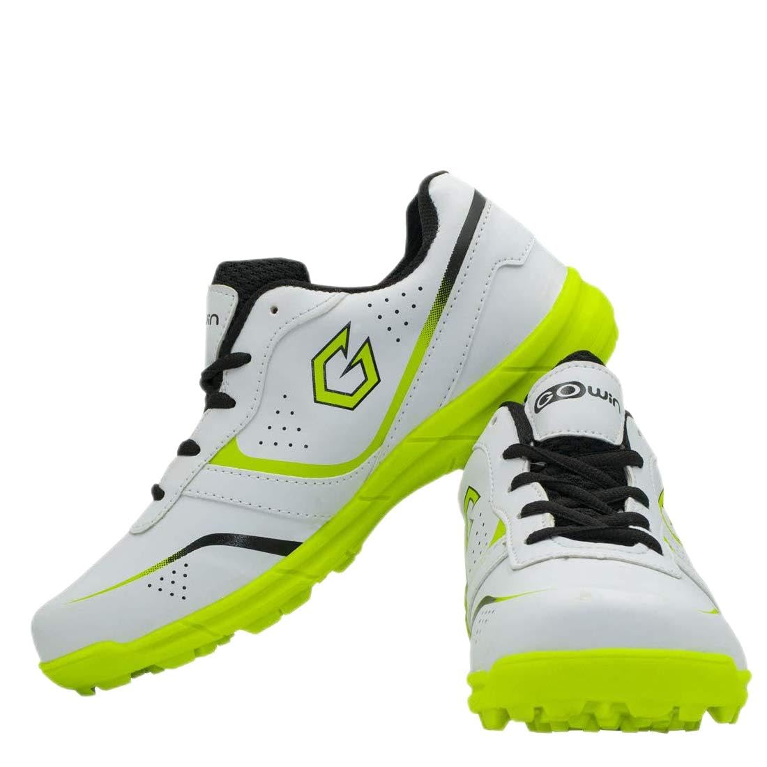 Academy White/Green Cricket Shoes Size-9 with TR-88-W Cricket Leather Ball Veg Tanned White-image-45