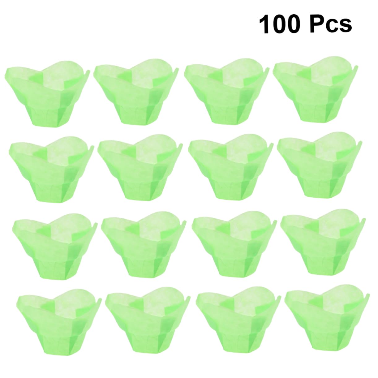 300piezas Envoltorios Para Forma De Loto Papel y Aceites Color Verde Para Cumpleaños y Bodas