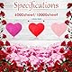 10000 Stück Biologisch abbaubares herz konfetti, (Rosa, Rose, Rot) 3 Farben Romantisch konfetti hochzeit für Hochzeit, Valentinstag, Weihnachten, Jahrestag, Geburtstag Tischdekoration Papier (100g)