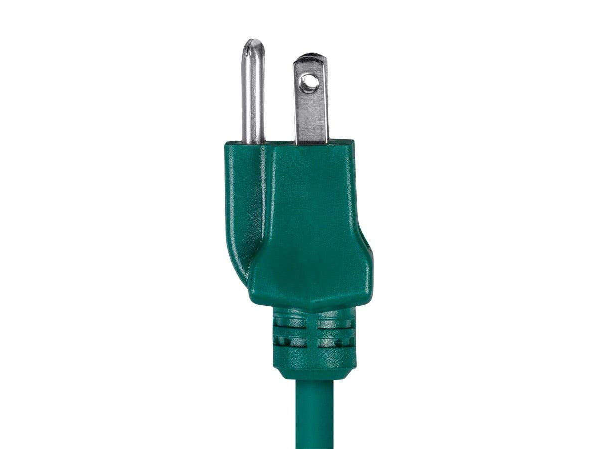 Monoprice 113834 25 '16/3 SJTW Verde Exterior Cable de extensión