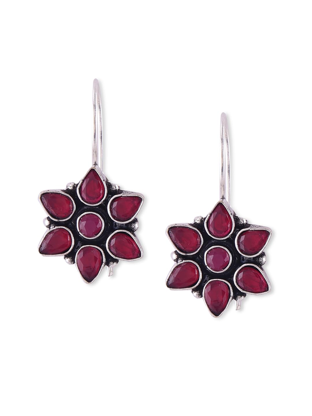 Binnis wardrobe Contemporary Drop inticrated design Hoop Earrings (Red) (B0CS2TP79X) Amazon Price History, Amazon Price Tracker